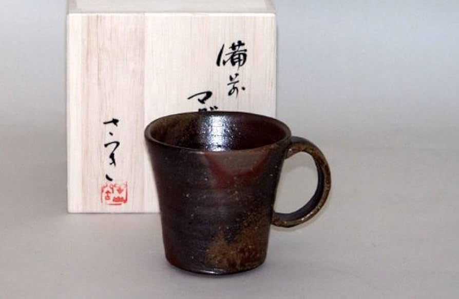 Amazon.co.jp: 備前焼 堀江さつき作 マグカップ（さつき-10